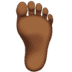 🦶🏾 foot: medium-dark skin tone display on Apple